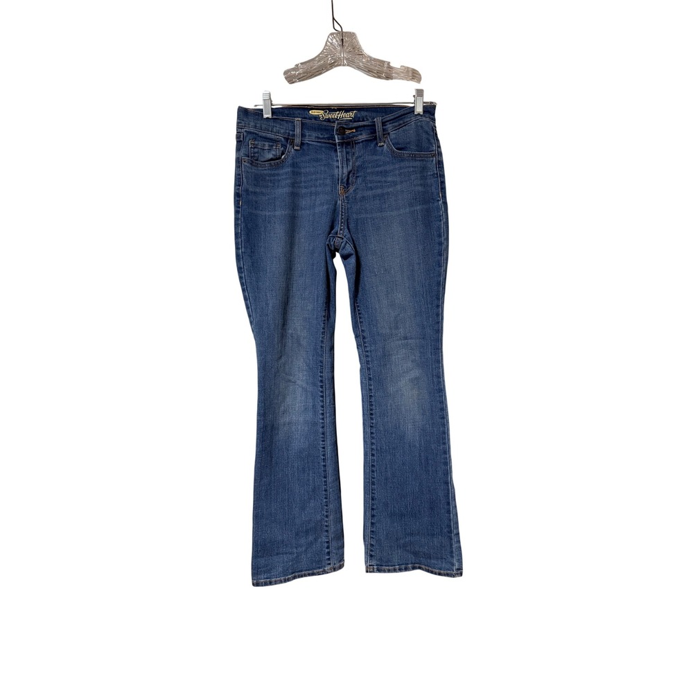 Old Navy The Sweetheart Bootcut Jeans Womens 6 Short Blue Cotton Blend Denim